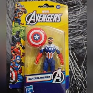 Marvel Avengers Captain America Action Figure - Red, Blue, White